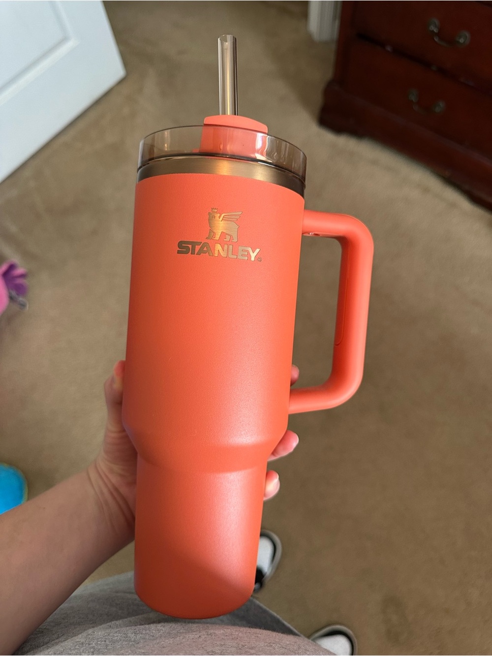 Stanley Adventure Tumbler with Handle in the shade spice. ***RARE COLOR***